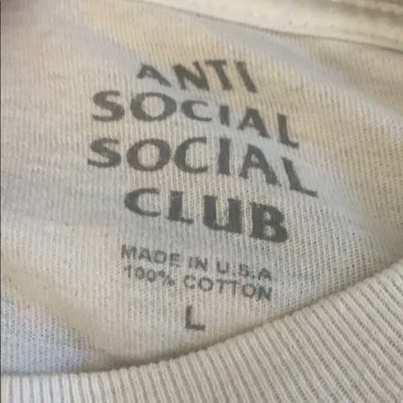 Anti Social Social Club Redeo Tee Size L - Picture 3 of 3